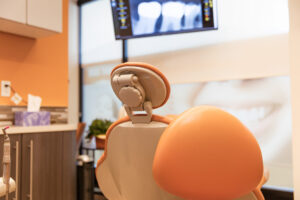 cleaning teeth at dentist