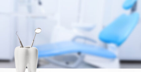 healthy white tooth dentist mirror dental clinic